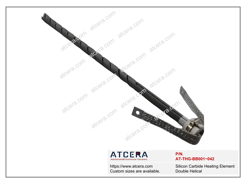 Drawing of Silicon Carbide Heating Element Double Helical