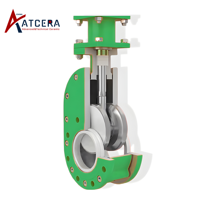 alumina ceramic lined gate valve